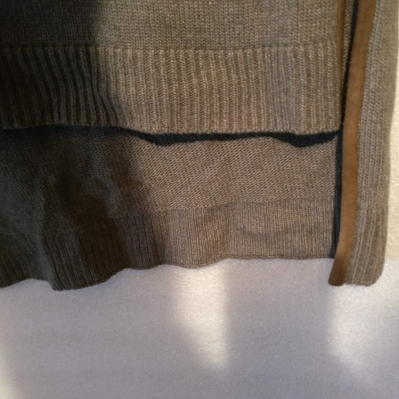 Massimo Dutti Gray WOOL+CASHMERE+ANGORA Cape Poncho Pullover w/Measurements - Picture 6 of 14